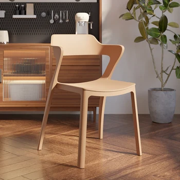 חיצונית נורדי כסאות אוכל המבטא פלסטיק מטבח מודרני הכיסא במשרד מעצב יוקרה ארגונומי ריהוט הבית